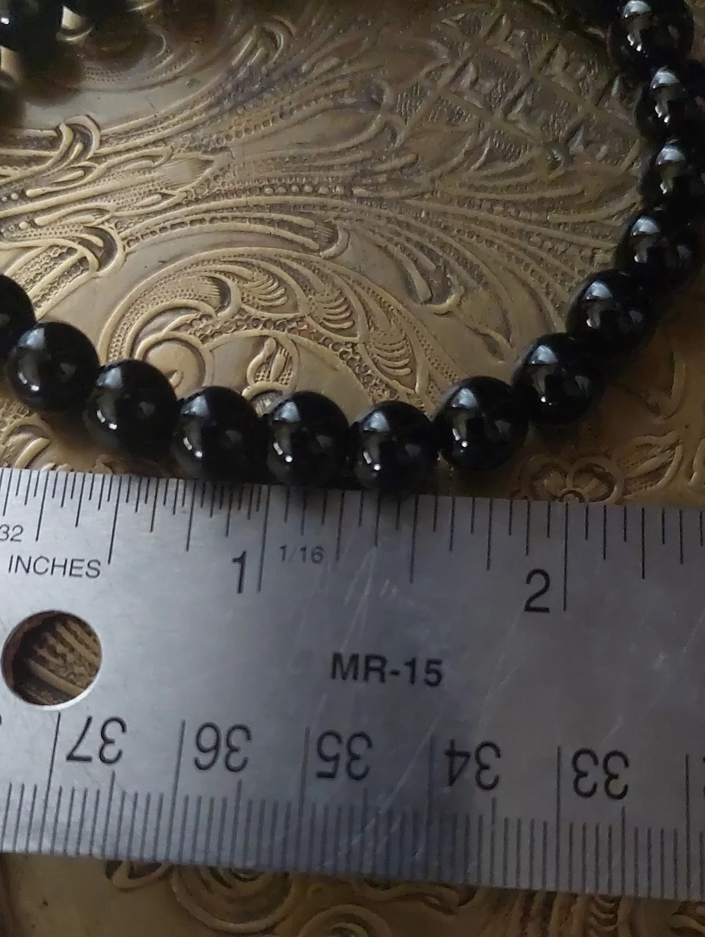 Obsidian Bead Bracelet